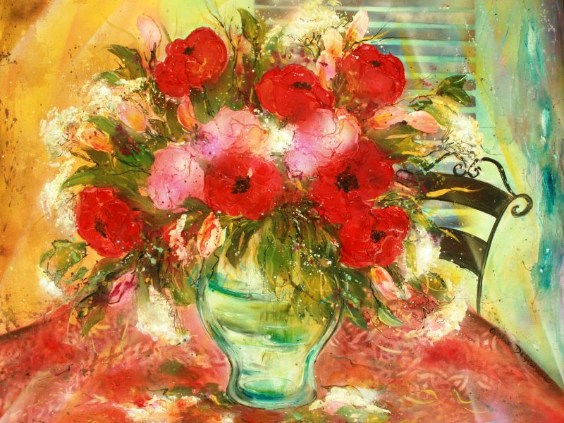 Caroline Degroiselle Bouquet mon tendre rouge coeur 3449 40F AC