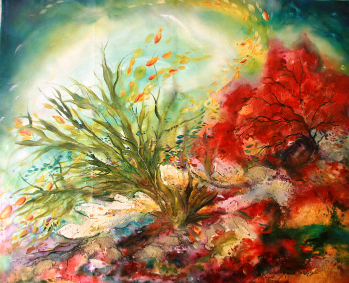 Caroline Degroiselle Flamboyant mon jardin sous la mer 3346 40F AC